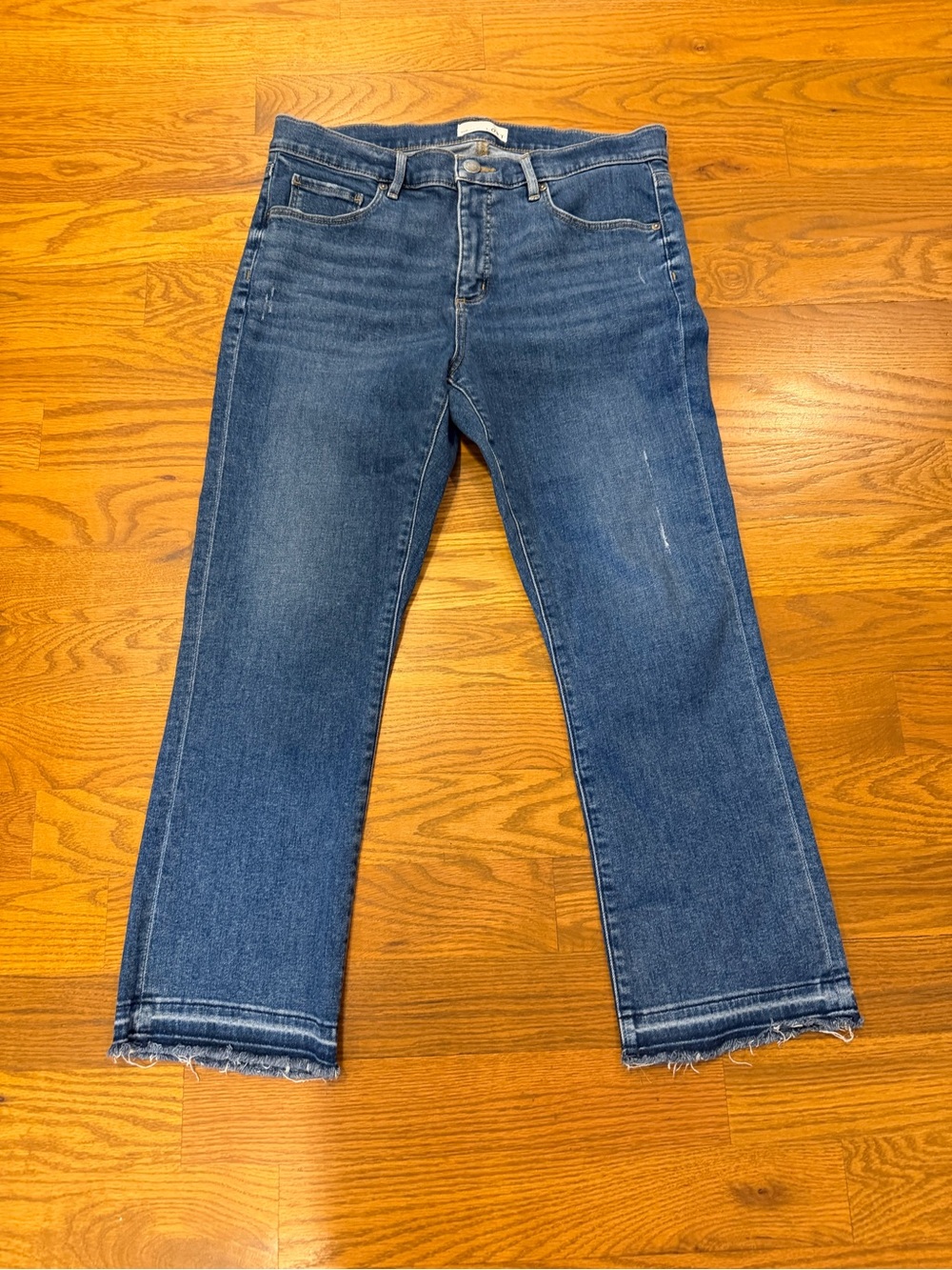 LOFT Flare Cropped Denim Jeans Size 31/12
